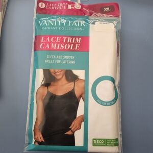 Vanity Fair Radiant Collection Lace Trim Camisole - White